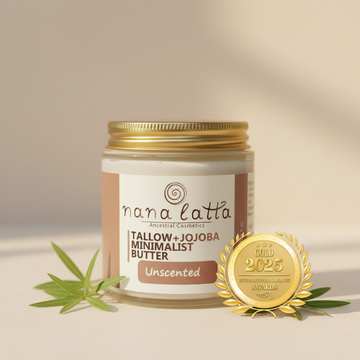 Tallow + Jojoba Minimalist Butter — unscented, fragrance-free tallow for rosacea-prone skin
