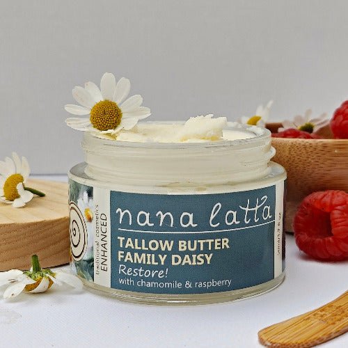 Tallow Butter Family Daisy - with Chamomile & Raspberry Extract - Nana Latta Skincare