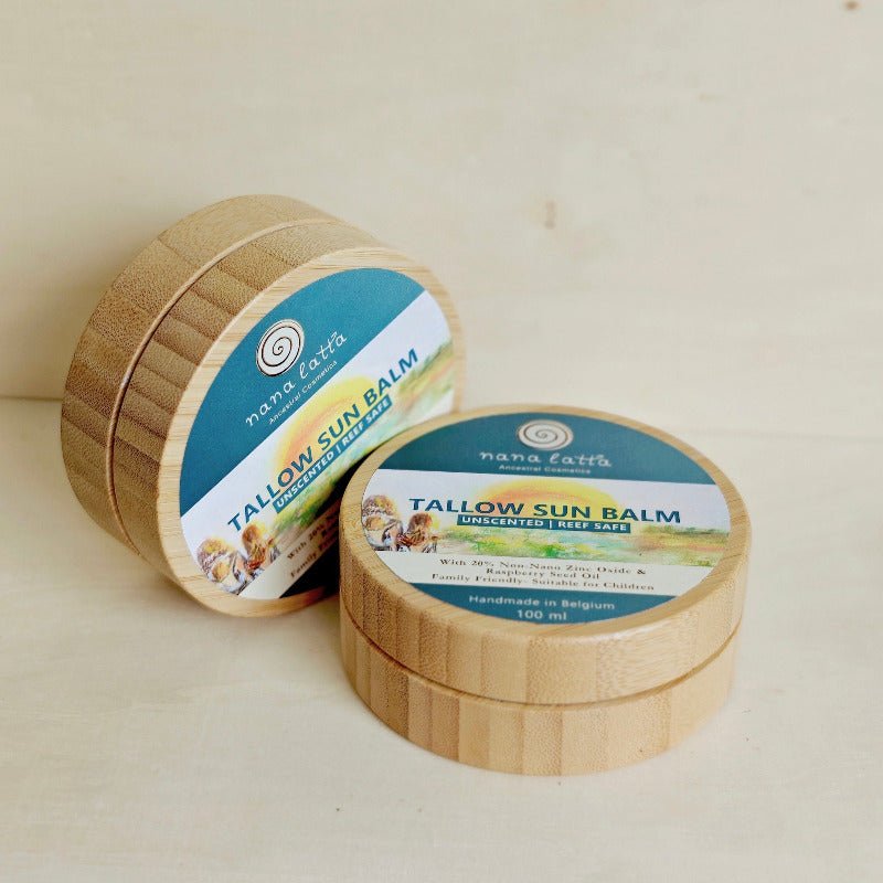 Tallow Sun Balm - With 20% Zinc Oxide - Unscented - 100ml - Nana Latta Skincare